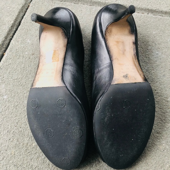 Zilian Leather Peep-Toe Pumps - Picture 4 of 6